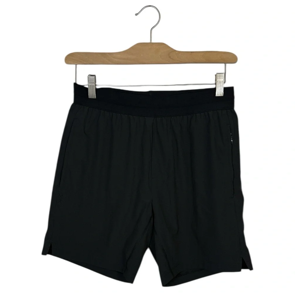 Rhône Men’s 7” Mako Tech Lined Short in Black M-355 Sz S
